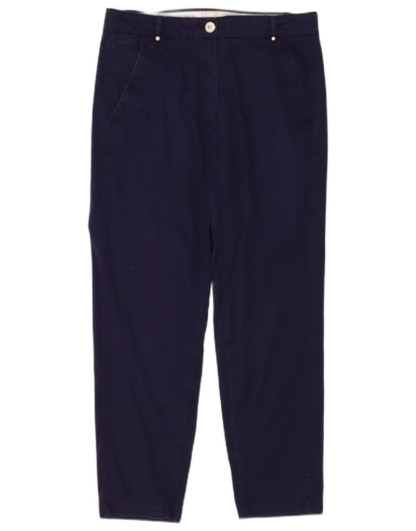 Damskie spodnie Chino Marks & Spencer UK 12 Medium W32 L28 Granatowe