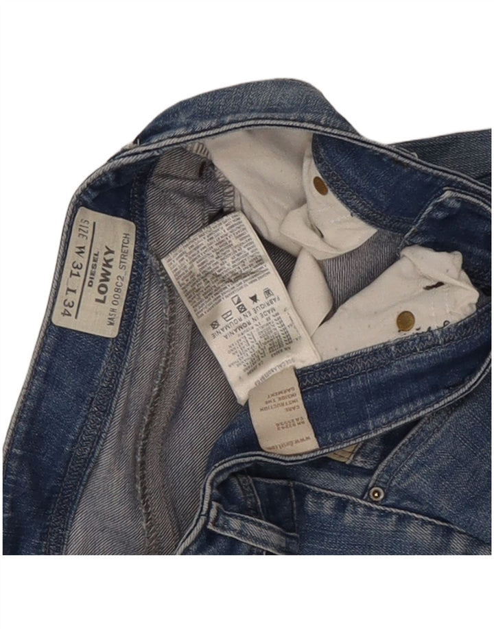 Damskie jeansy Diesel Lowky Straight W31 L29 Niebieskie bawełniane