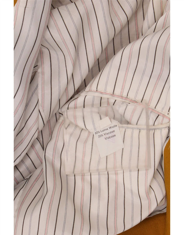 Vintage męska marynarka dwurzędowa UK 40 duża żółta wełna