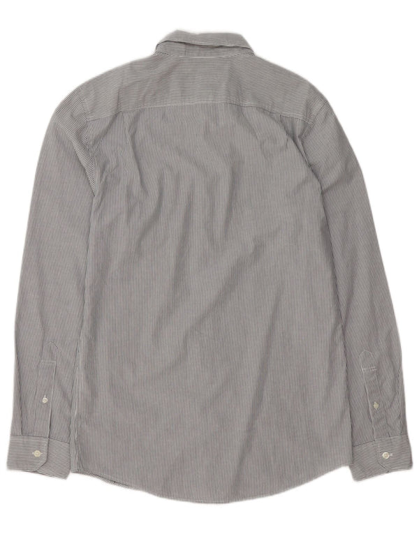 Koszula męska Jack Wills o klasycznym kroju, mała, szara, bawełniana w prążki