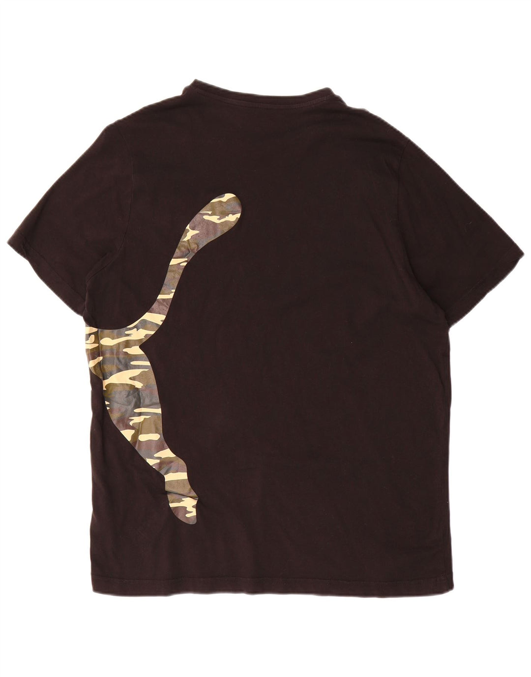 Męski T-shirt z grafiką Puma, duży, czarny, bawełniany