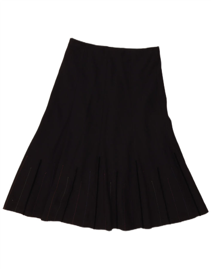 Marks & Spencer Damska spódnica w kształcie litery A UK 12 Medium W32 Czarny poliester