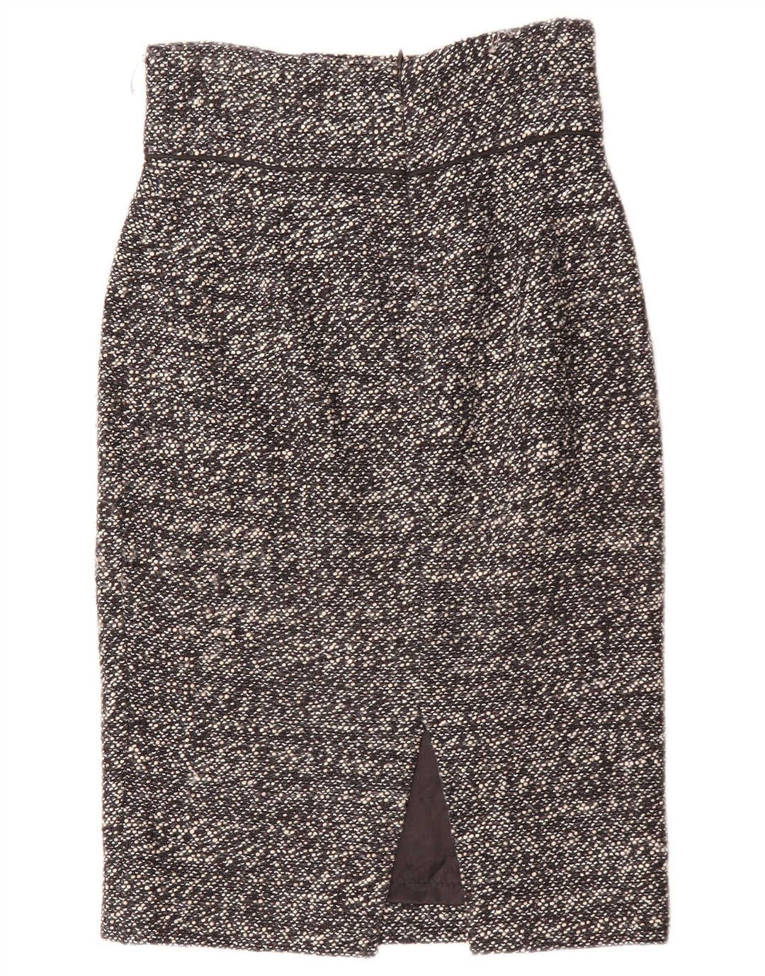Spódnica ołówkowa Zara damska mała W26 czarna nakrapiana akrylowa