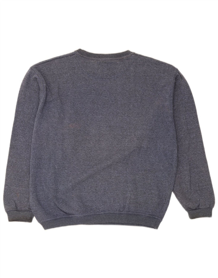 By American Damska bluza oversize z grafiką UK 16, duża niebieska