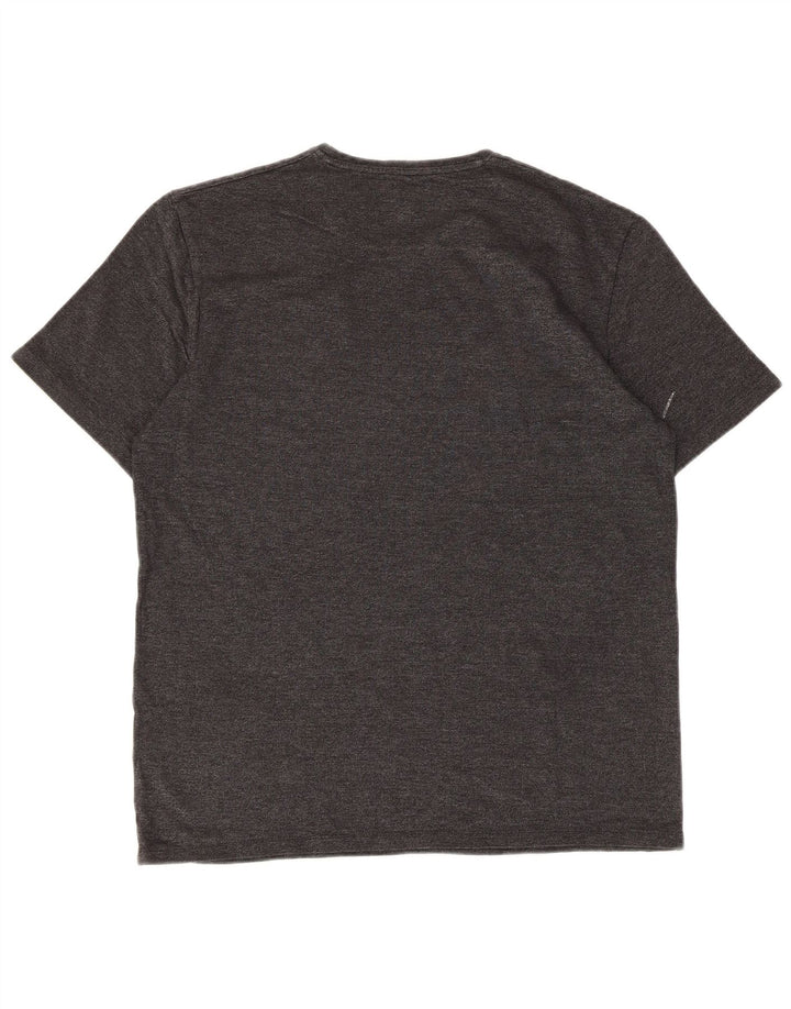 Cos Męski T-shirt Top Średniej Szarej Bawełny
