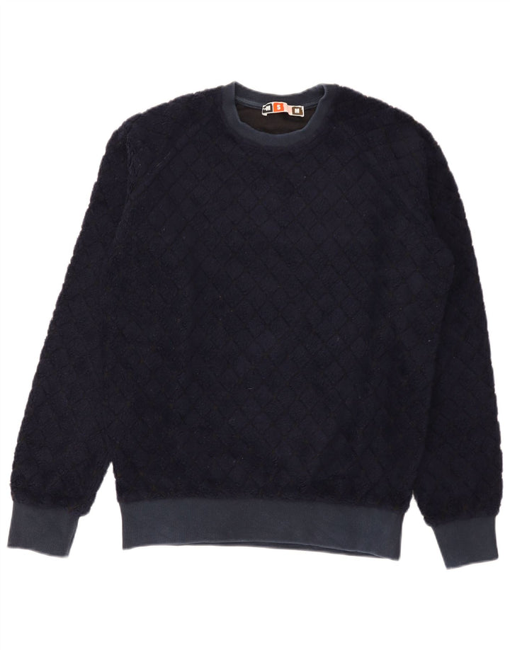 Męska bluza MSGM Sweter mały granatowy Argyle/diamentowa wełna