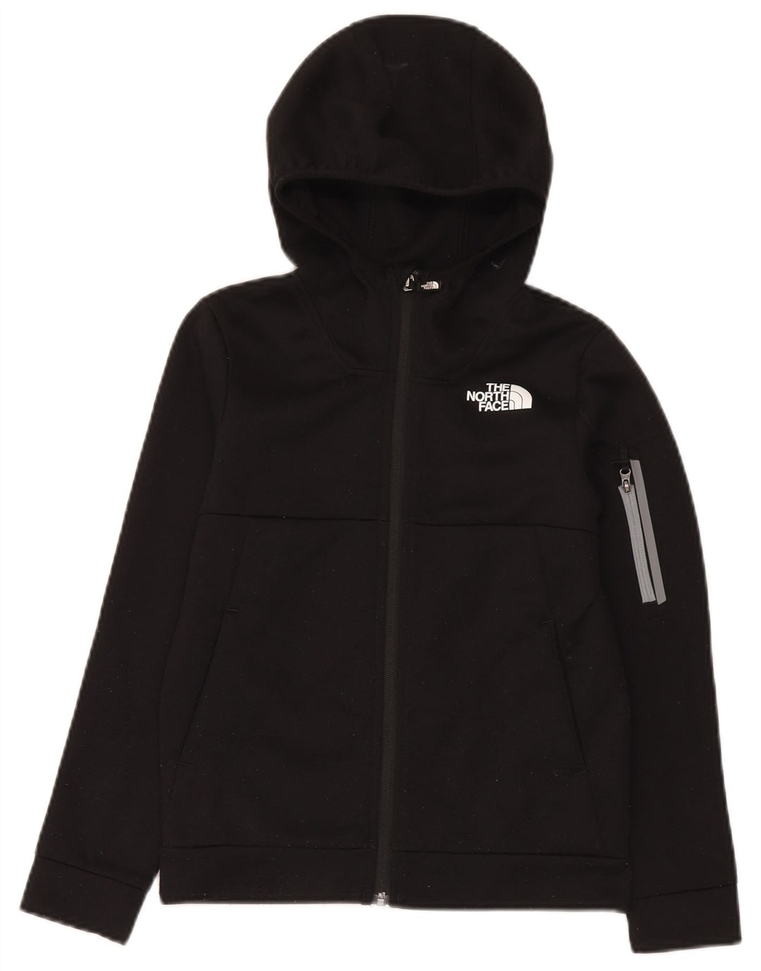 Chłopięcy sweter z kapturem i zamkiem The North Face, rozmiar 11-12 lat, czarny, poliester