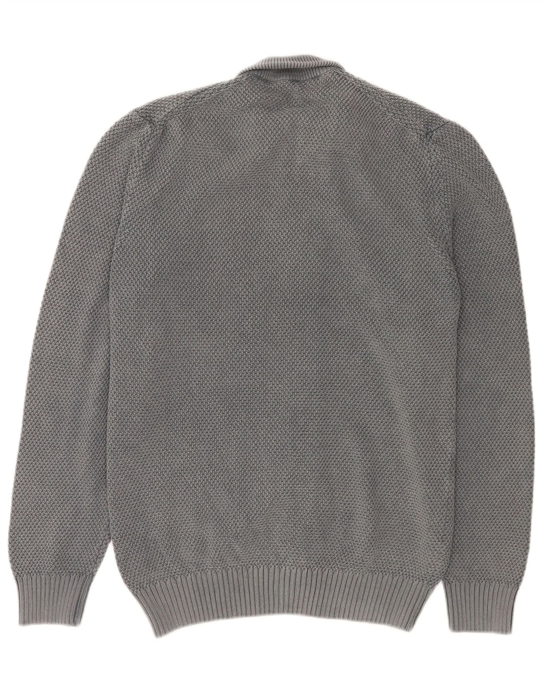 Męski sweter rozpinany Trussardi Jeans, średnioszary, bawełniany