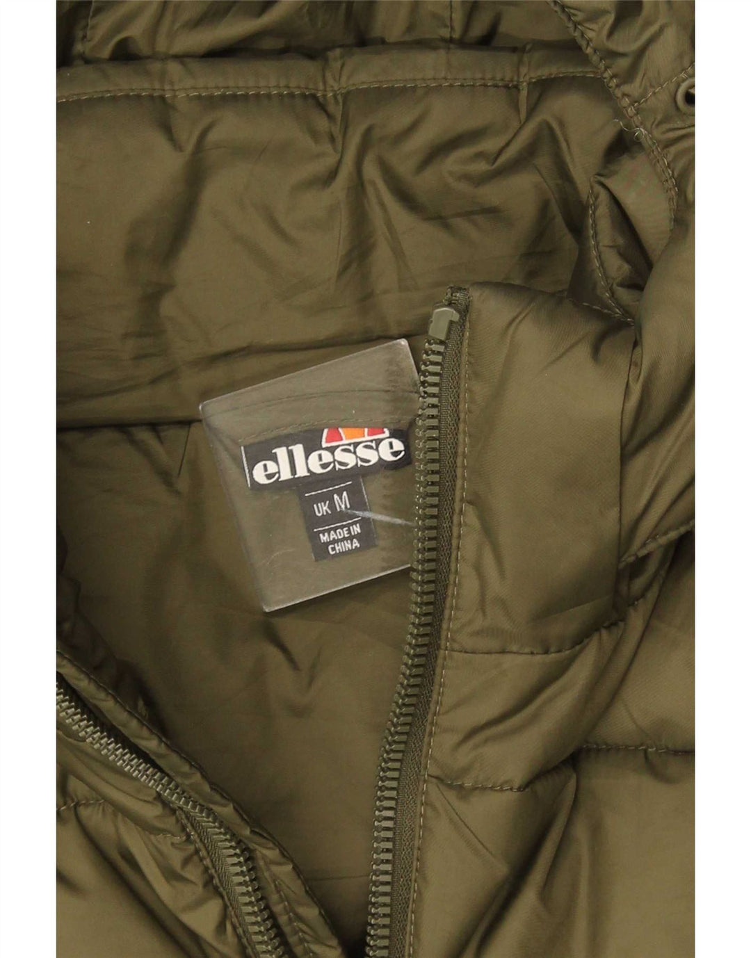 Męska ocieplana kurtka z kapturem Ellesse UK 38, średni zielony poliester