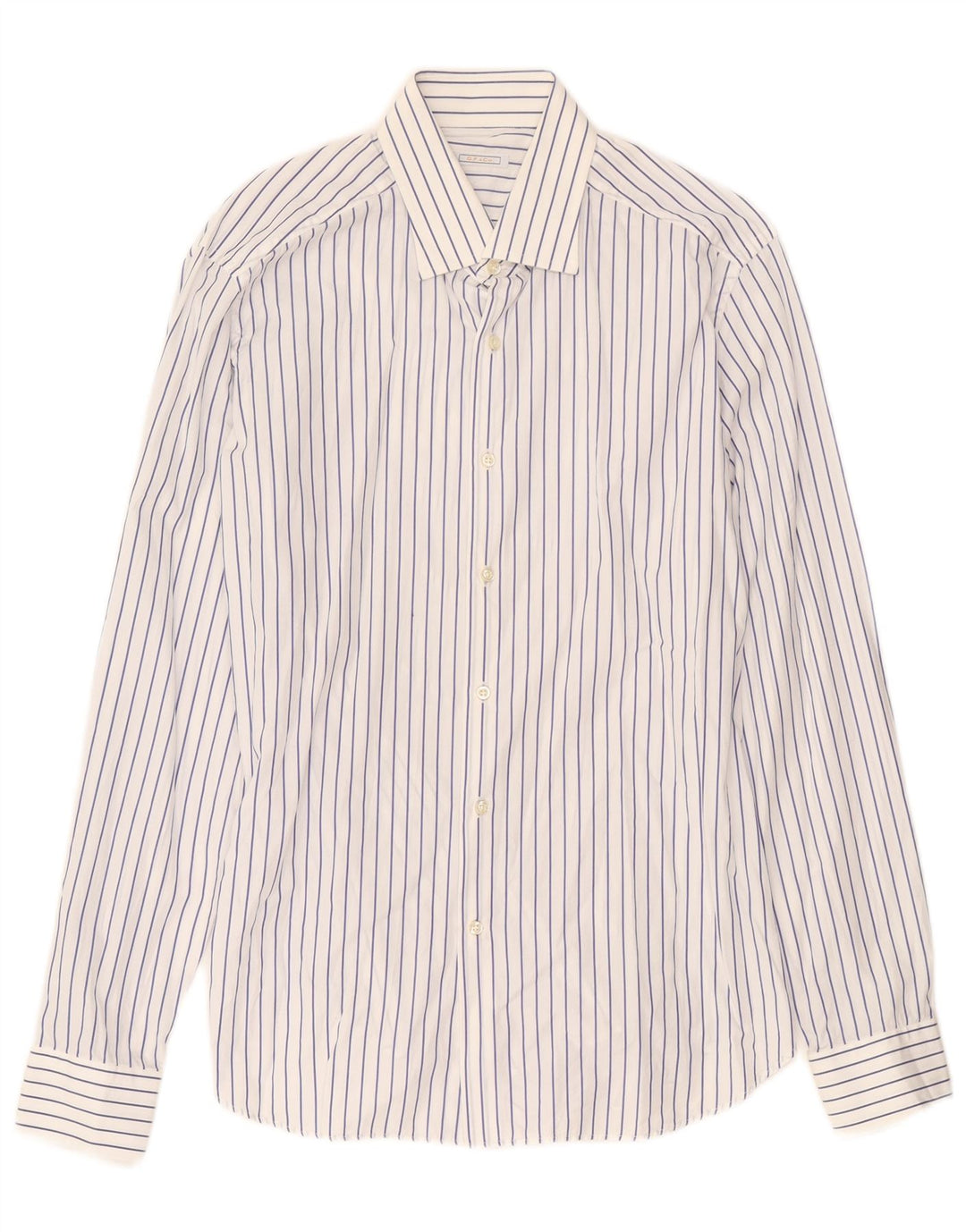 Koszula męska GIANFRANCO FERRE Rozmiar 42 16 1/2 Duża, bawełniana w niebieskie paski