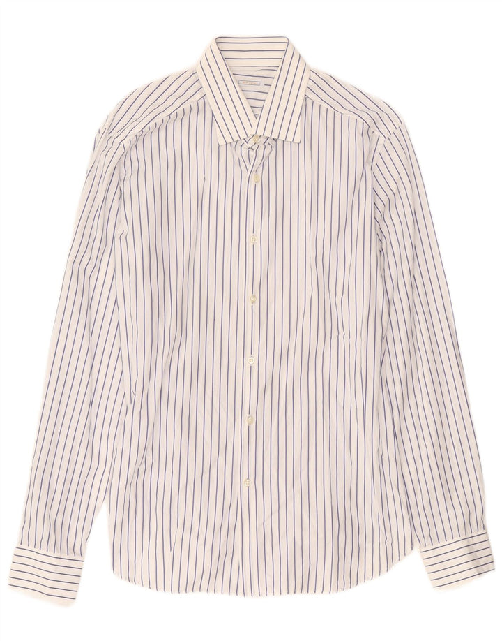 Koszula męska GIANFRANCO FERRE Rozmiar 42 16 1/2 Duża, bawełniana w niebieskie paski