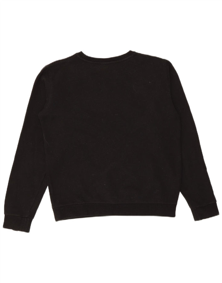 Damska bluza dresowa Ellesse z grafiką oversize, UK 8, mała, czarna bawełna