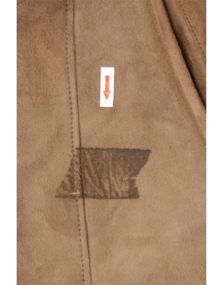 Vintage damski płaszcz Shearling UK 18 XL Beżowy Shearling