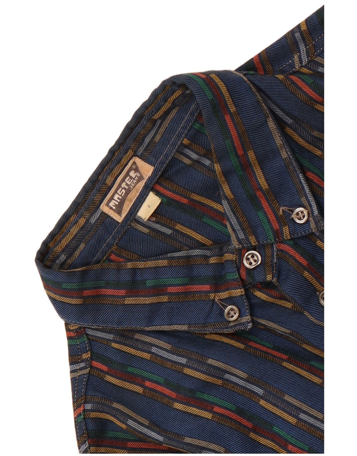 Męska koszula flanelowa Master w małe niebieskie paski