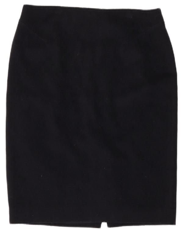 Damska spódnica ołówkowa Hobbs UK 14 Large W32 Granatowa wełna