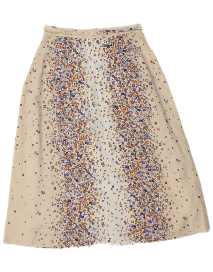 PANCALDI & B Damski 2-częściowy zestaw spódnic UK 4 XS W24 Beżowa, geometryczna bawełna