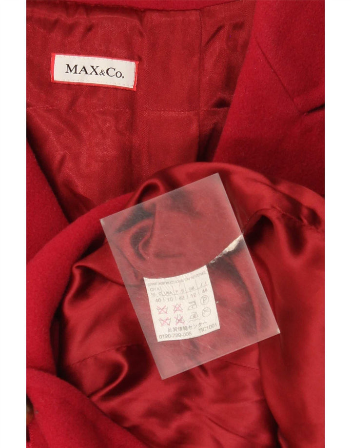 Płaszcz damski Max & Co. UK 12, średni czerwony
