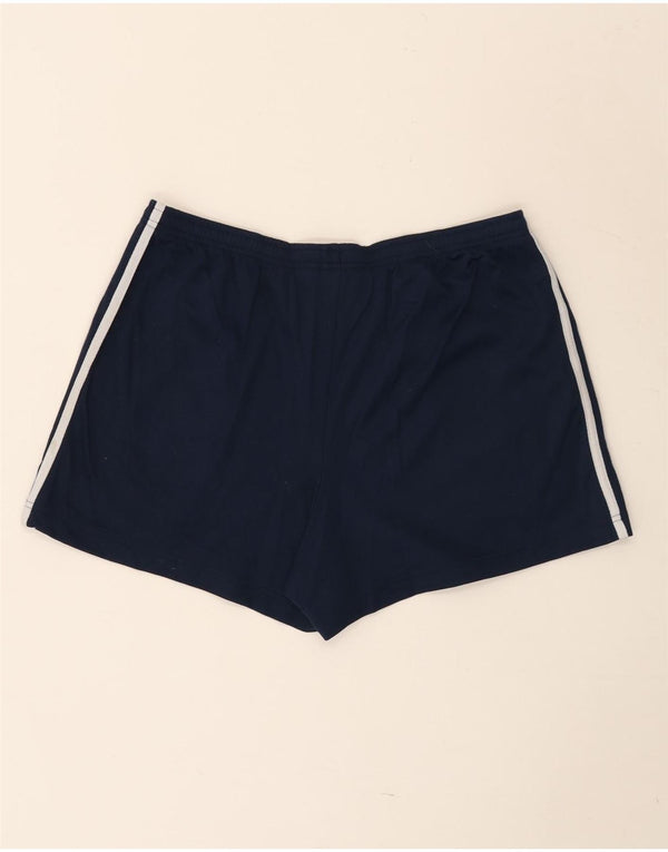 Damskie spodenki sportowe Adidas UK 18 XL granatowe, poliestrowe