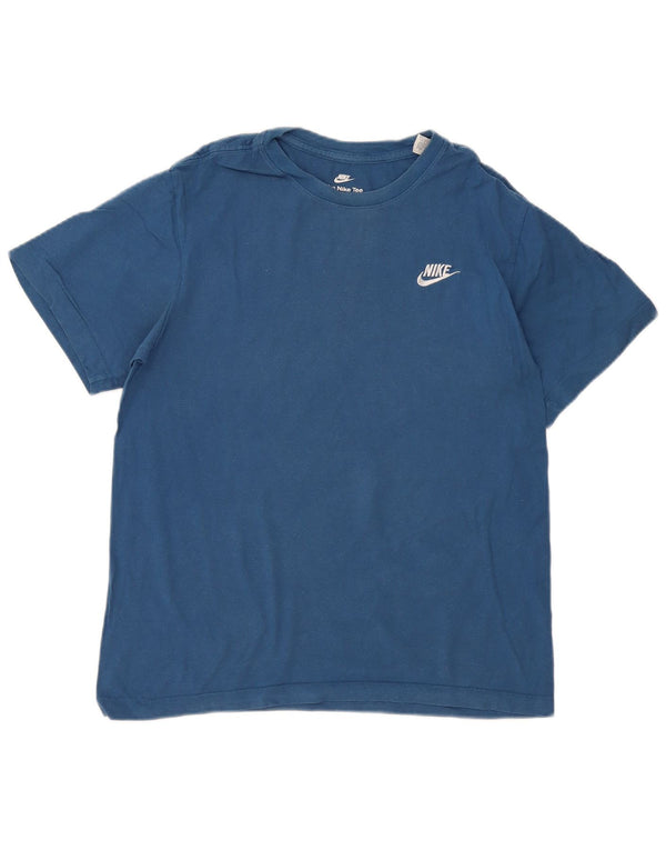 T-shirt męski Nike The Tee, mały, niebieski, bawełniany