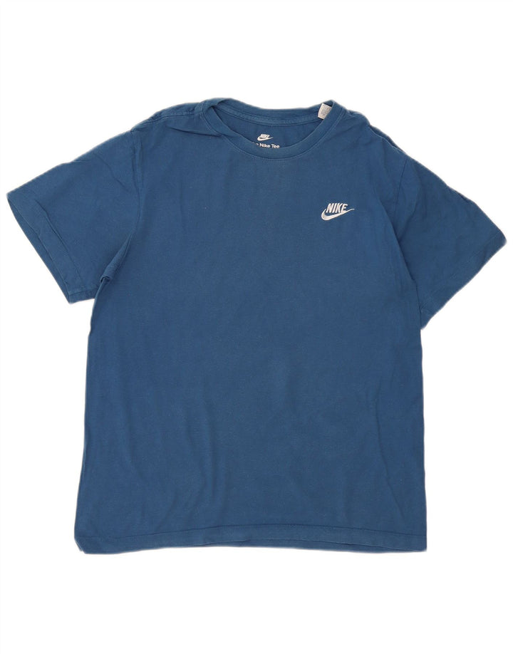 T-shirt męski Nike The Tee, mały, niebieski, bawełniany