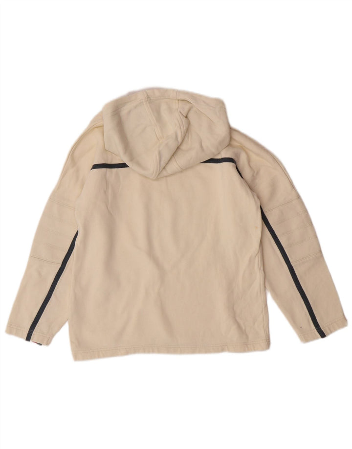 Chłopięcy sweter z kapturem Champion z grafiką 9-10 lat w kolorze złamanej bieli, bawełniany