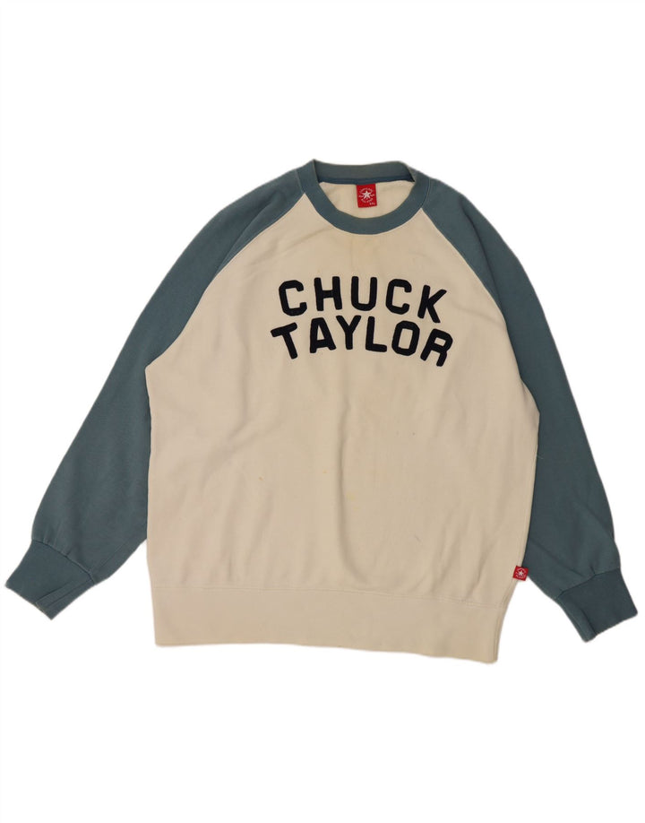 Męska bluza Converse Chuck Taylor Graphic Jumper 2XL w kolorze białym