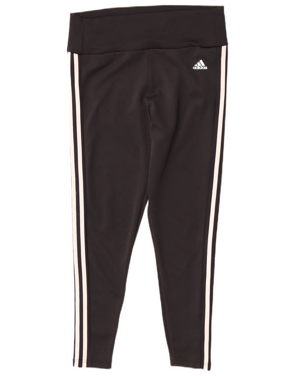 Damskie legginsy Adidas Aeroready UK 16/18, duże, czarne, poliestrowe