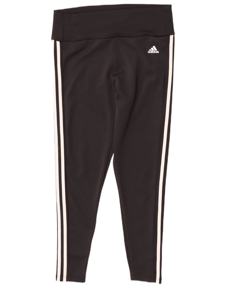 Damskie legginsy Adidas Aeroready UK 16/18, duże, czarne, poliestrowe