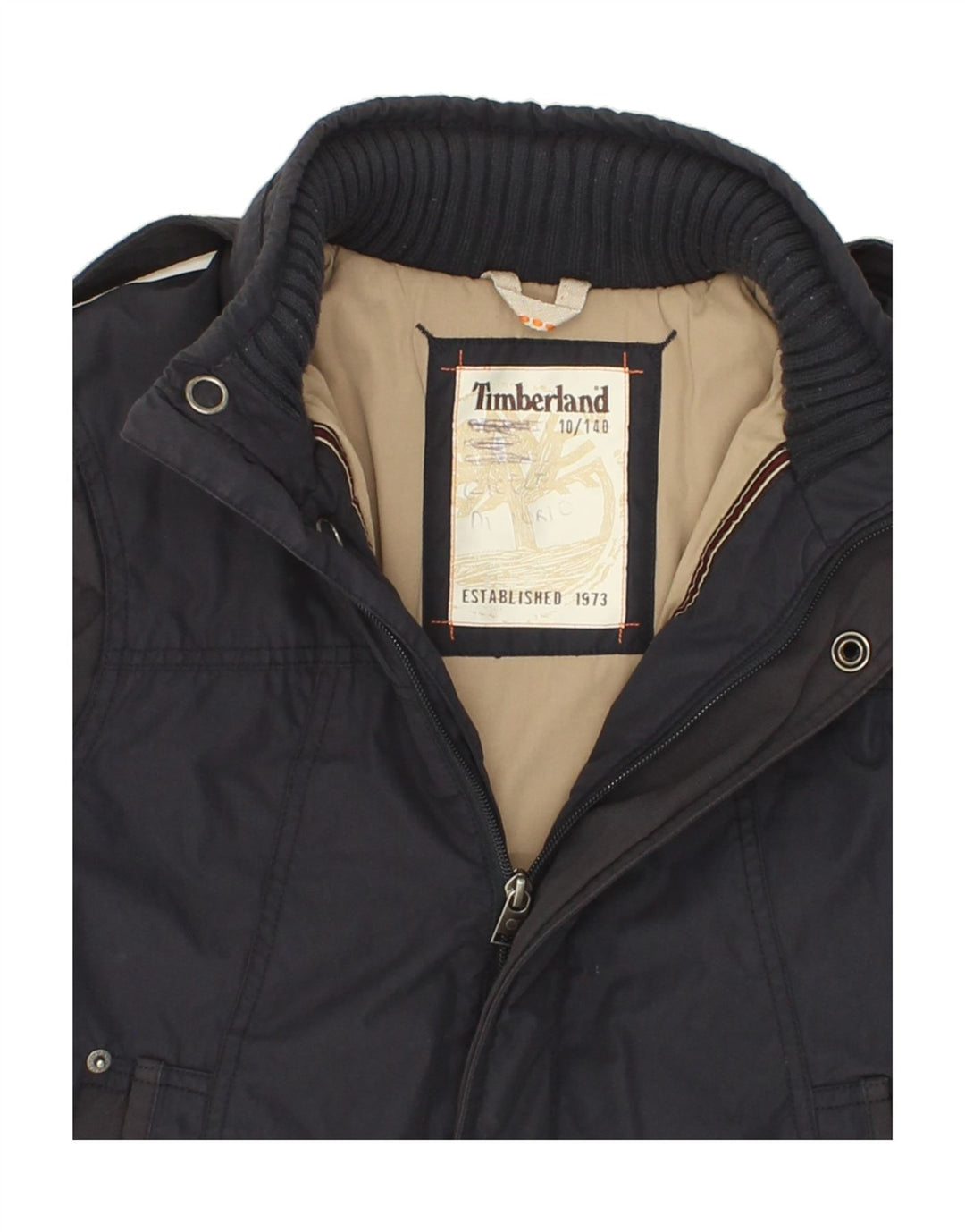 TIMBERLAND Boys Windbreaker Jacket 9-10 Years Navy Blue Polyamide Vintage Timberland and Second-Hand Timberland from Messina Hembry 