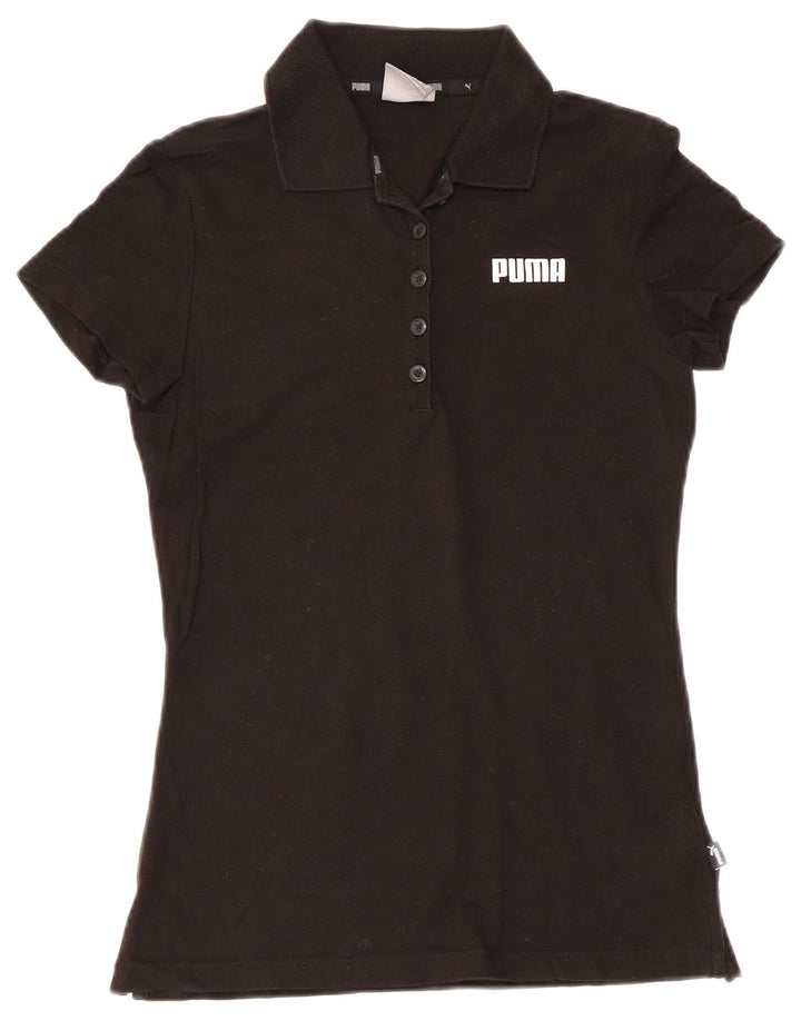 Damska koszulka polo Puma UK 8, mała, czarna, bawełniana