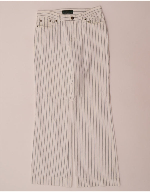 Damskie spodnie casual Ralph Lauren US 6 Medium W30 L31 w białe paski