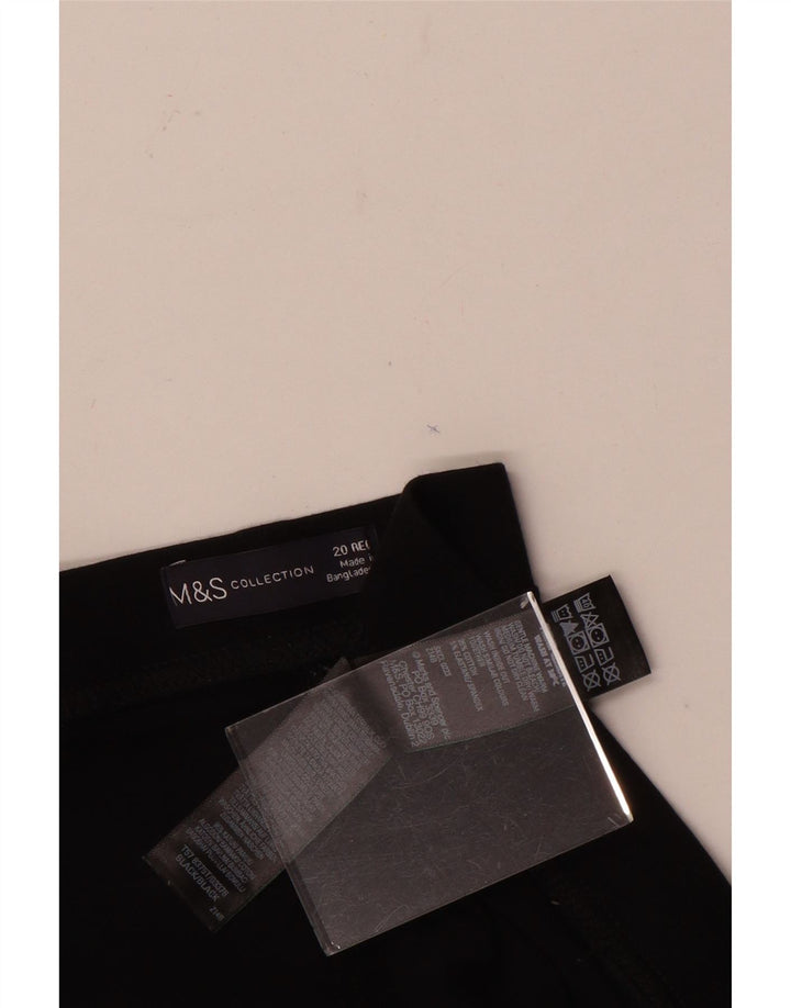 Legginsy damskie Marks & Spencer UK 20 2XL, czarne, bawełniane