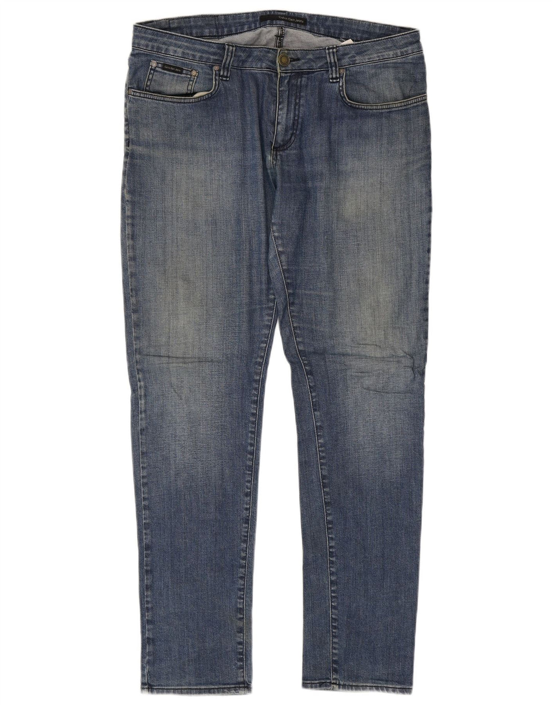 Męskie dżinsy Calvin Klein W34 L34 Niebieskie bawełniane