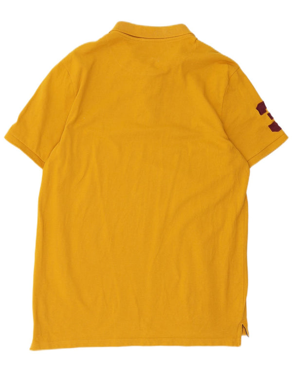 US Polo Assn. Męska koszula graficzna o regularnym kroju XL, żółta, bawełniana