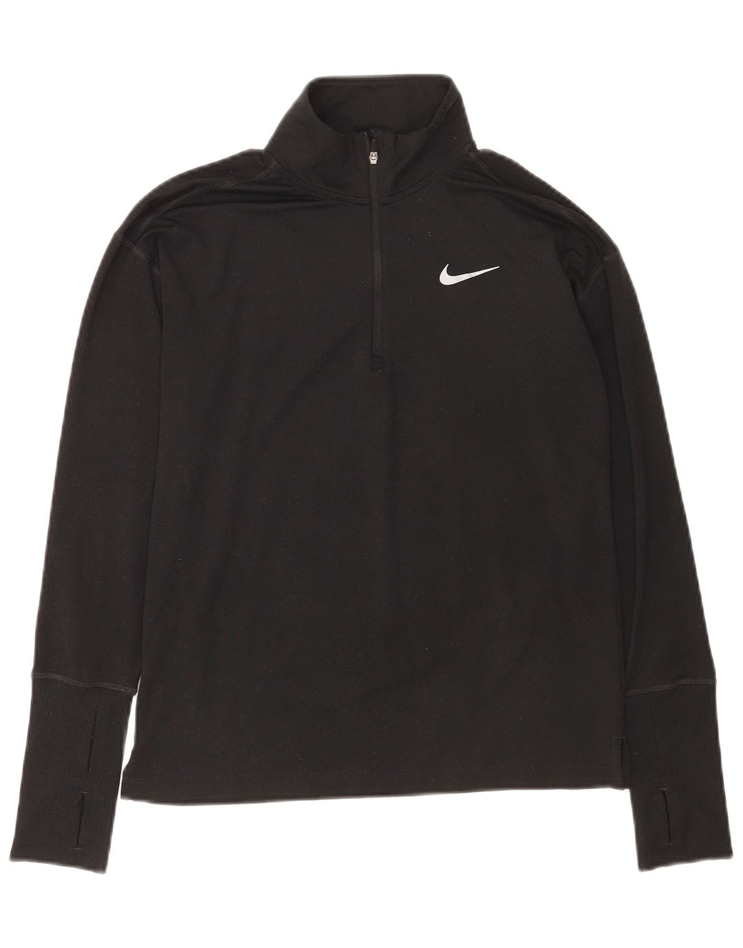 Męska koszulka Nike Dri Fit z długim rękawem i zamkiem błyskawicznym XS w kolorze czarnym