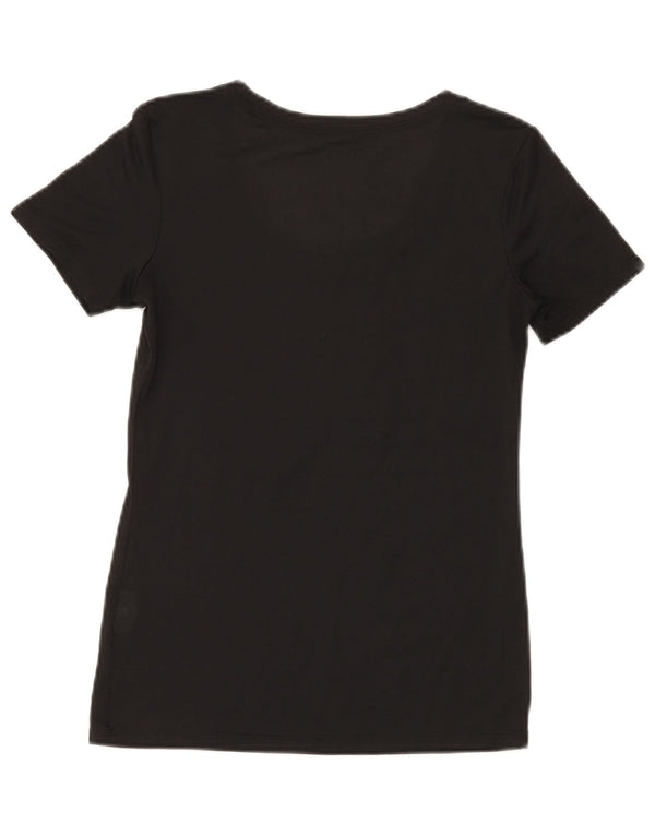 Damska koszulka Nike Dri Fit z grafiką Top UK 10, mała czarna