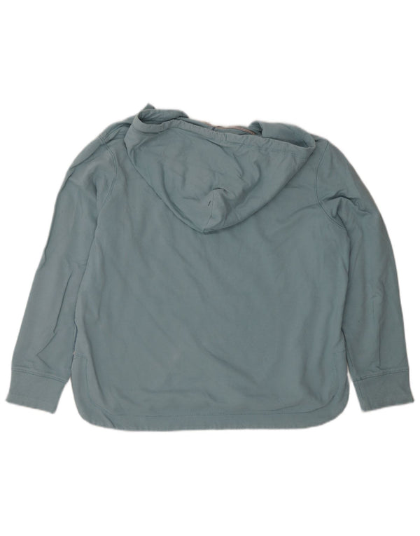Damski sweter oversize z kapturem White Stuff UK 10, mały, niebieski, bawełniany
