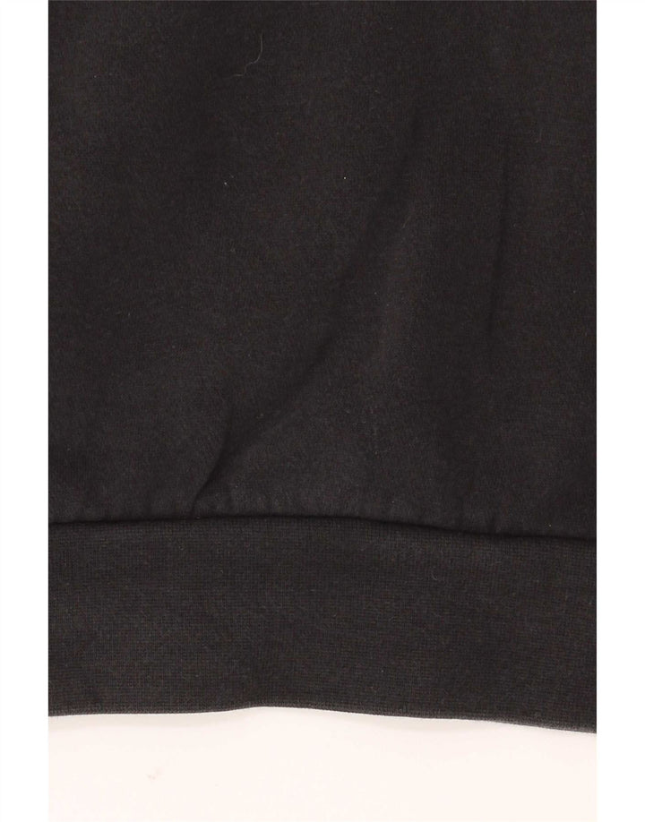 Adidas Męska bluza z grafiką, mała, czarna, bawełniana