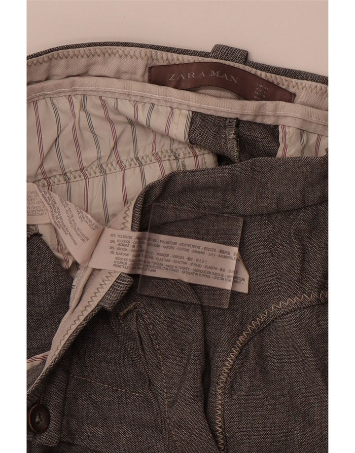 Męskie spodnie chino do biegania ZARA EU 40 Medium W31 L28 Szary poliester