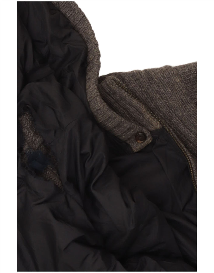 Męska dwustronna kurtka z kapturem Massimo Dutti UK 42 XL, szara