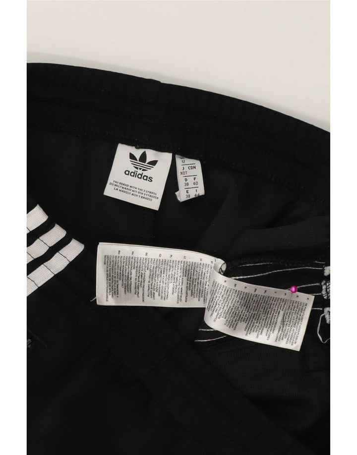 Damskie spodnie dresowe Adidas UK 12, średni czarny poliester