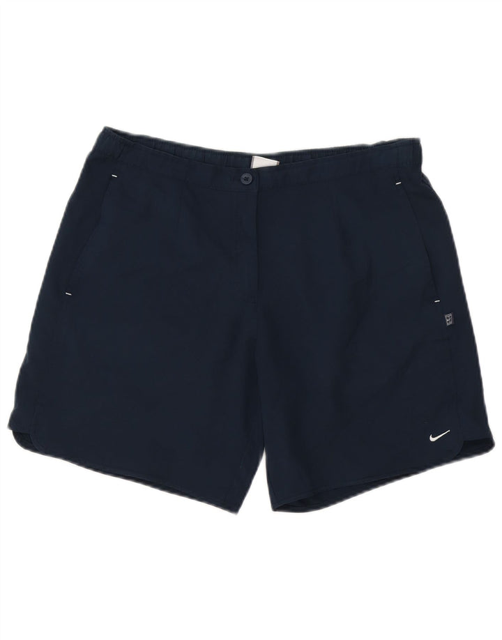 Damskie spodenki na co dzień Nike, małe, W27, granatowe, poliestrowe