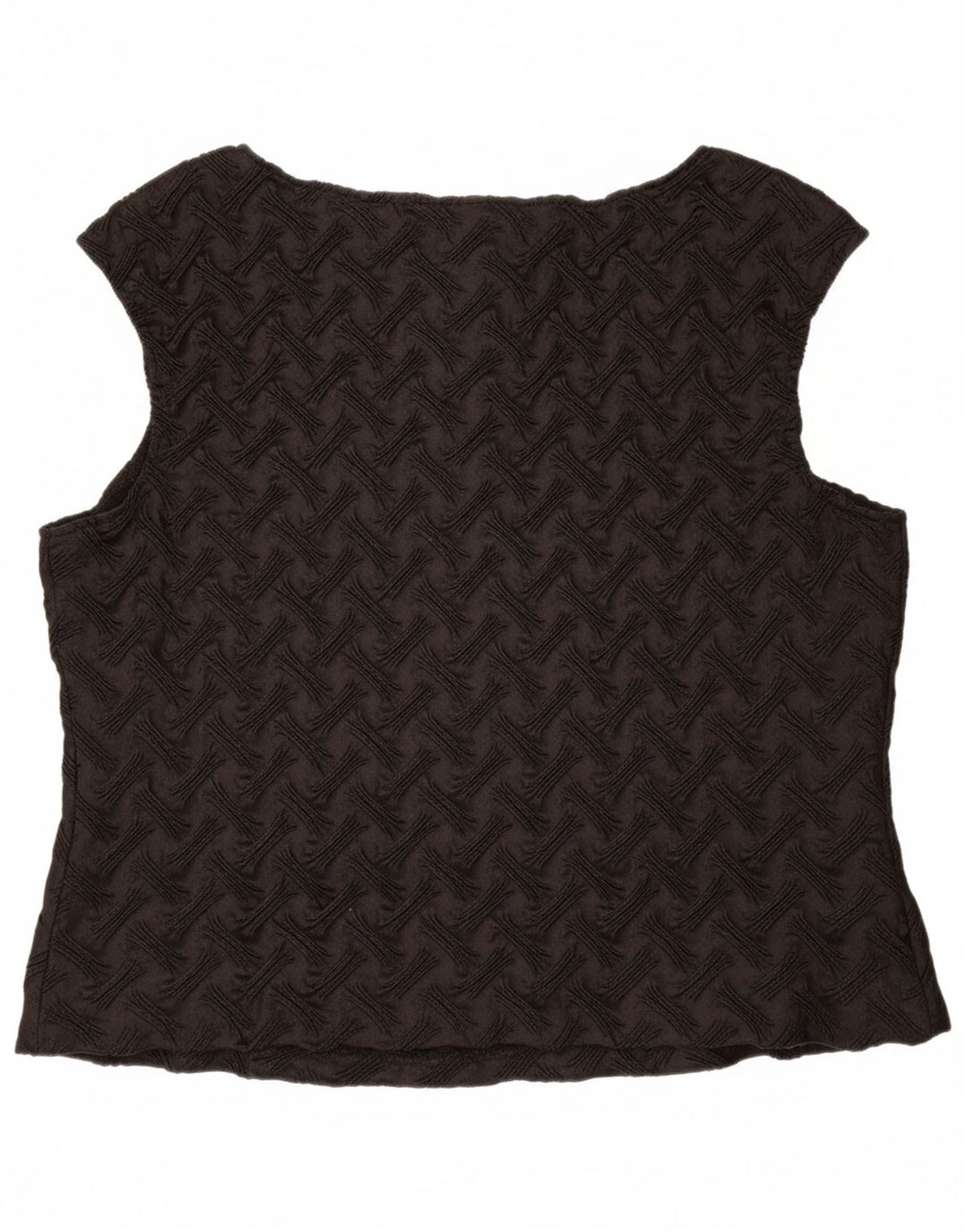 Damska bluzka bez rękawów JOSEPH RIBKOFF UK 18 XL, czarny poliester