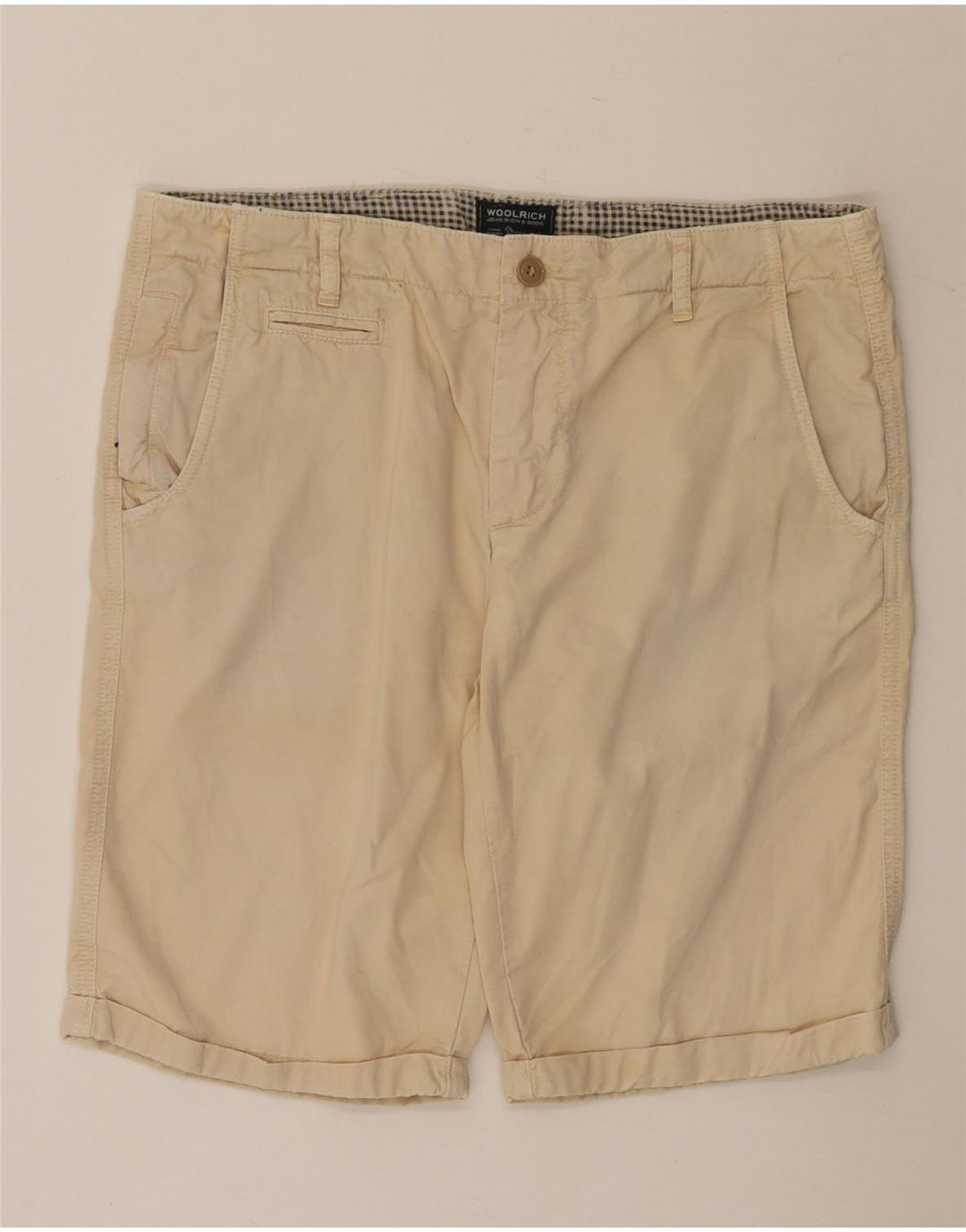 Męskie spodenki chino Woolrich W33 średni beż
