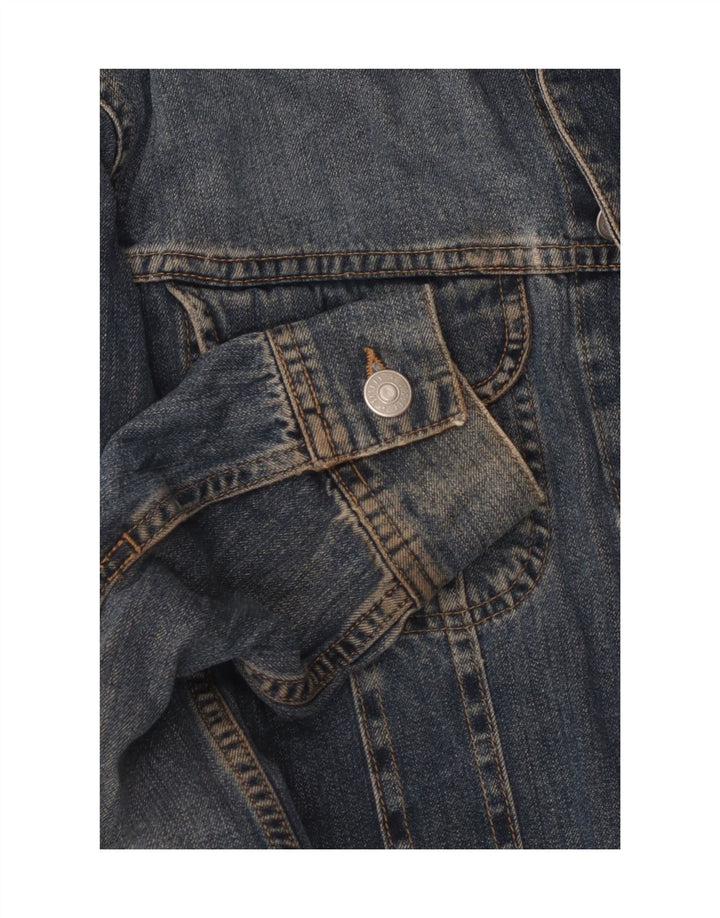 Damska kurtka dżinsowa SISLEY UK 10 Small, niebieska, bawełniana