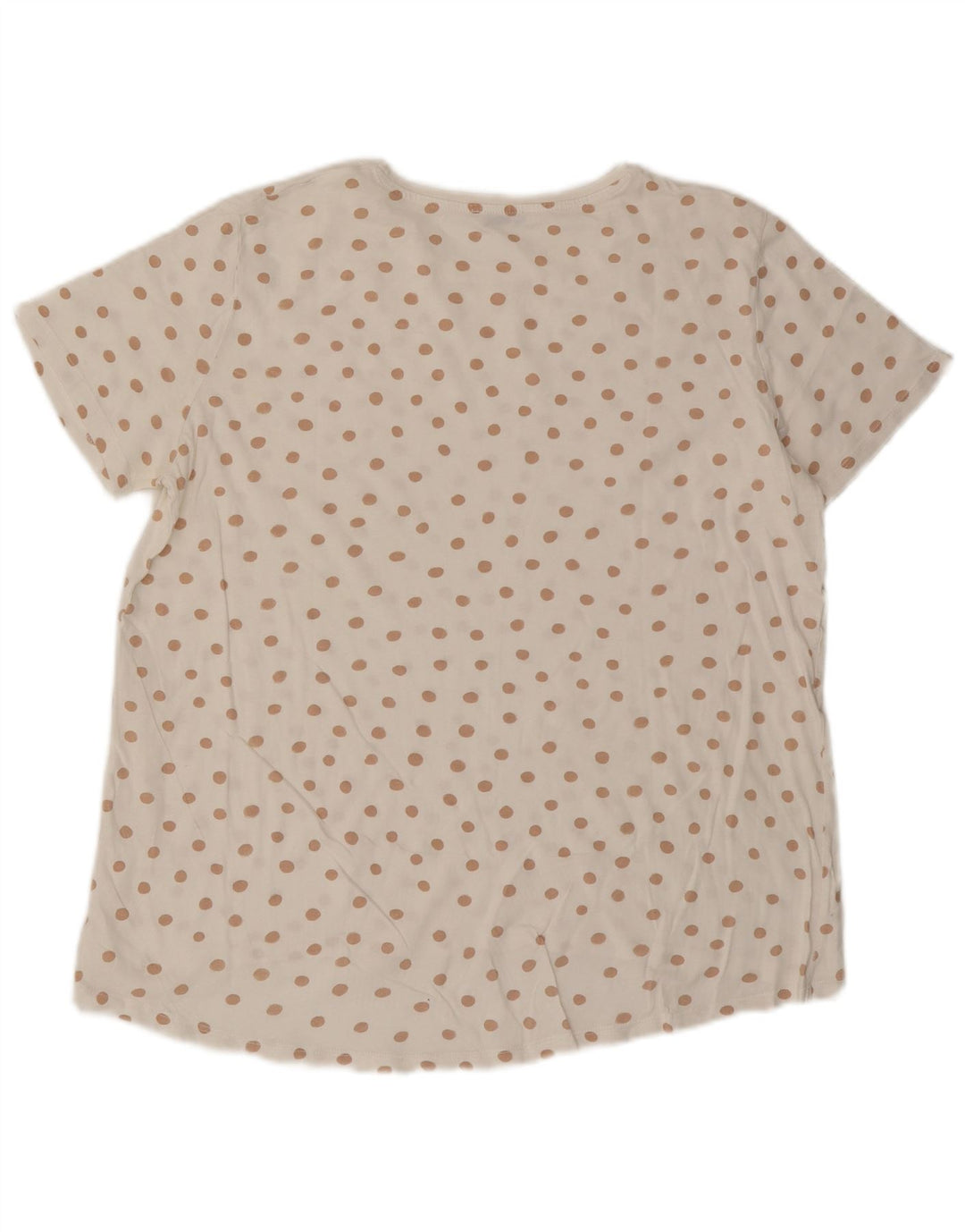 T-shirt damski ZARA Top UK 16, duży, w białe kropki