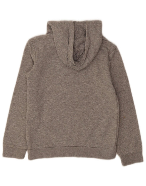 Chłopięca bluza z kapturem Adidas z grafiką 7-8 lat, szara bawełna