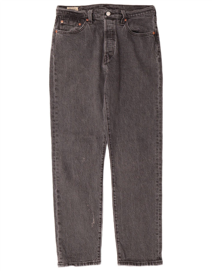 Męskie jeansy LEVI'S 501 Straight W29 L30 Szara bawełna