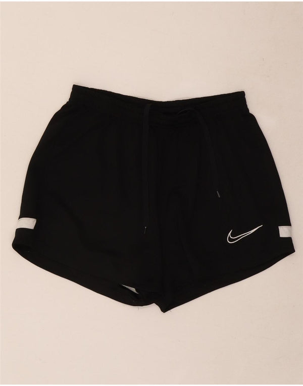 Damskie spodenki sportowe Nike Dri Fit UK 8, mały, czarny poliester z blokami kolorów