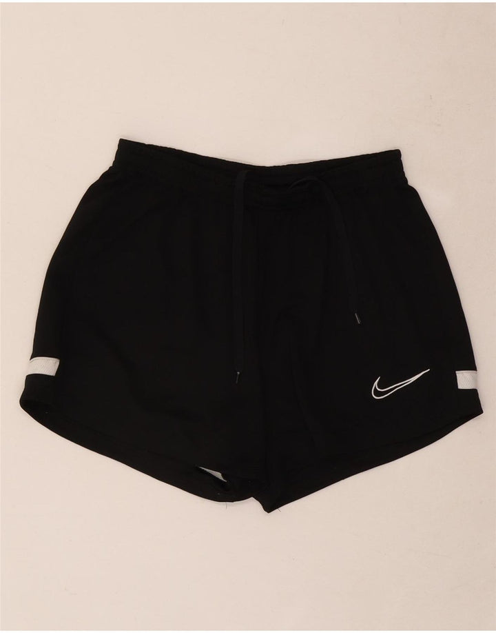 Damskie spodenki sportowe Nike Dri Fit UK 8, mały, czarny poliester z blokami kolorów